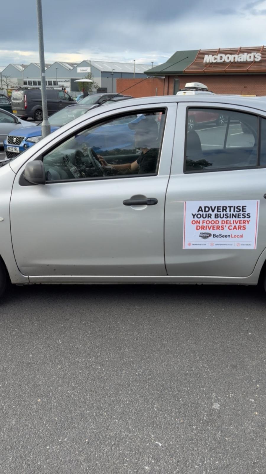 BeSeen Local advertising example on a vehicle